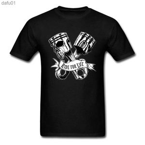 Junges T-Shirt Totenkopf-Kolben-T-Shirt Totenköpfe aufgedruckt auf Herren-T-Shirt Modische Reiter-Oberteile Retro-T-Shirts Punk-Hipster-Kleidung in Übergröße L230520