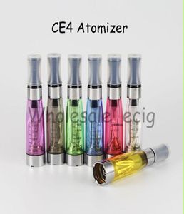 50st Ego Ce4 Atomizers CE4 Clearomizers E Cigarett Atomizer Long Wicks 16ml 24ohm för ego T Ego -satser 7Colors Electronic Cigare3311572