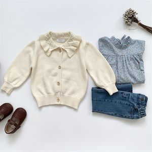 5266 Baby Girls Cardigan Autumn Cotton Sweater Top Baby Children Clothing Girls Knitted Cardigan Sweater Kid Winter Clothes250B