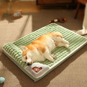 penne per canili Inverno Super Warm Dog Mat Addensato Divano per cani di taglia piccola e media Gatti Deep Sleep Fluff Bed Rimovibile Lavabile Pet 230606