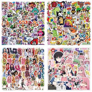 50pcs ألعاب أنيمي ملصقات Boochi The Rock Comic Graffiti Stickers Kids Toy Skatoboard Car Motorcycle Stickle Doll Doll Docal Wholesale 4 Styles