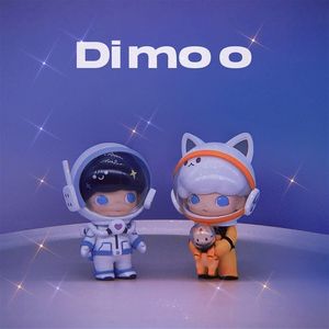 Слепая коробка Pop Mart Dimoo Space Travel Series милая аниме -фигура Сюрприз Сюрпризы Мультфильм Модель Подарок игрушки _delete 230605