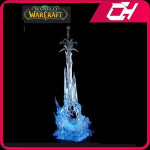 World of Warcraft 25cm Anime Game Action Figure Weapon Frostmourne Sword with LED Lighting Starz PVC Toys for boy Kid Gifts L230522