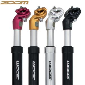 Bike Stems ZOOM Suspension Seatpost Shock Absorber Damping Alu MTB Mountain Bike Bicycle Seat Post 25.4 27.2 28.6 30.1 30.4 30.9 31.6 33.9 230606