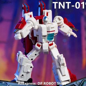 В трансформации StockNew TNT-01 TNT01 Jetfire Skyfire SpaceCraft Space Space Guald Модель фигурки робот игрушки с коробкой L230522