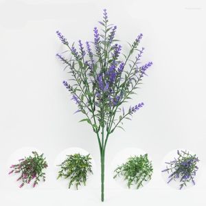 装飾的な花人工花ラベンダーエミュレーション植物と家の装飾ウェディングブーケ