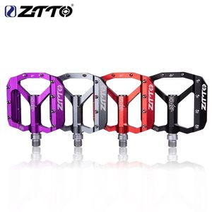 Pedais de bicicleta ztto mtb rolamento liga de alumínio pedal plano boa aderência leve 916 pedais grandes para cascalho bicicleta enduro downhill jt01 230606