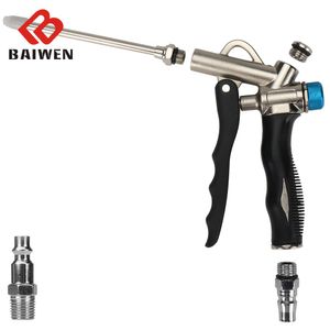 Spraypistolen Handheld Air Dust Gun 2Way Air Blow Gun Pneumatic Tool Dirt Cleaner Air Compressor with Adjustable Extended Nozzle&Connector