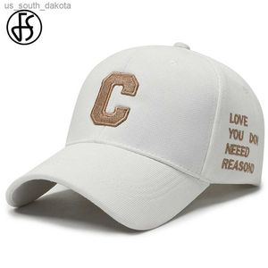 FS 2023 Berretti da baseball estivi in oro bianco per uomo Cotone 3D Lettera Luxury Brand Women Cap Snapback Trucker Cappelli Casquettes Femmes L230523