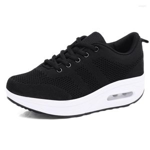 Dress Shoes Breathable Athleisure Thick Sole Swing Air Cushion Women's 2023 Spring And Summer Models.