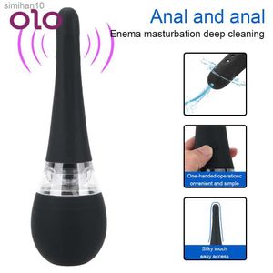 OLO Intimate Goods Contenitore per la pulizia del clistere Detergente vaginale Douche Doccia anale Irrigatore automatico per clistere Strumento per la pulizia anale L230518