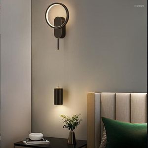 Wall Lamp Interior LED For Background Living Room Light Luxury Indoor Lights Sconce Bedroom Dining Decor