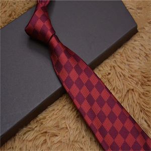 Mens Luxury Tie Damier Dami Taytlı Kravat Ekose Tasarımcı Kravat İpek Kravat Kutu Siyah Mavi Beyaz İyi Kravat L1166688