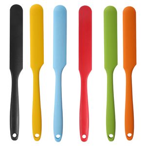 Grandes espátulas de silicone resistente ao calor creme de bolo espátulas de manteiga de amendoim raspador de massa antiaderente espátula de pão de borracha liquidificadores de cozinha 122389