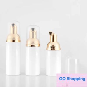 50ml Plastic Foaming Empty Foamer Facial Cleaner Bottle with Gold Pump Hand Wash Soap Mousse Dispenser Foam Bottle Wholesale