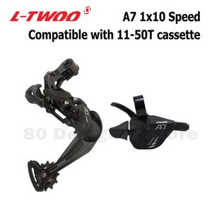 Bike Derailleurs LTWOO A7 1x10 Groupset Trigger Shifter LeverRear Derailleur for MTB Bike 10-Speed Cassette Sprockets 42T 46T 50T LTWOO Groupset 230606