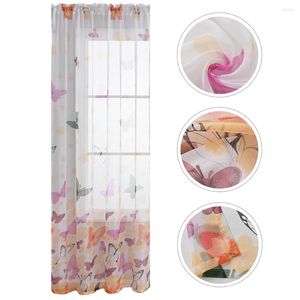 Curtain Transparenta gardiner Fönster Skärmpanelens sovrum Clearens genomskinlig Sheers Home Polyester Drapery