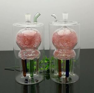 Rauchpfeifen Bongs Herstellung Mundgeblasene Wasserpfeife Obere bunte Seidenkugel Untere Multi-Klauen-Trennwand Stiller Filter Wasserrauchflasche