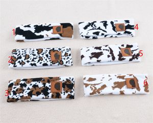 New Cows Pattern Esercizio Fascia per capelli Fascia per capelli calda invernale Mucche Modello Stampato per il tempo libero all'aperto Qualità della fascia