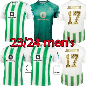 23 24 JOAQUIN real Betis camisas de futebol 2024 FINAL B.Iglesias camiseta de futbol Juanmi ESTADIO LA FOURTH terceiro especial masculino kit infantil camisas de futebol