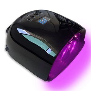 Nagelorter laddningsbar nagellampa 86w rött ljusgel polsk torktumlare trådlös nagel gel bota ljus manikyrlampor trådlöst nagel uv LED -lampa 230606