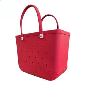 Bogg Bag Luxury Messenger Plastic Waterproof Beach Basket Bags Womens Stor designer Tygväskor Handväskor Koppling Stock Lagring Bagage Shoppingväska
