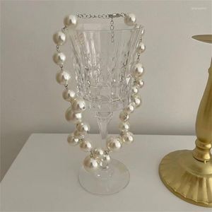 Choker Natural Freshwater Pearl Necklace Silky Sheen Fashion Features Exaggerated Beaded Grapes Handwoven A Bright