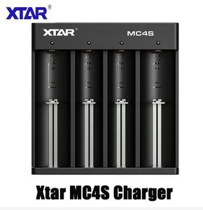 Authentic XTAR MC4S Intelligent Universal Smart Battery Charger Lithium Batteries 4 Slots USB Type C Quick Charging For Li-ion Ni-MH Ni-Cd 18650 21700 26650 VS VC4SL