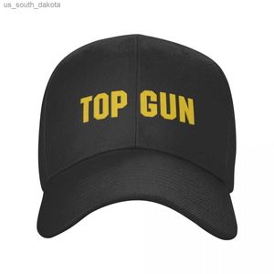 Maverick Top Gun Baseball Cap Women Mężczyźni Regulowany tato Hat Outdoor Snapback Caps Hats Hats L230523