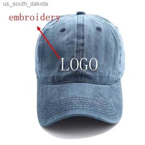 WZCX MOQ10pcs Fashion New Solid Color Custom Embroidery Baseball Cap Casual Tide Adjustable Unisex Hip Hop Cap Adult Cap L230523