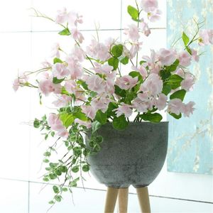 Fiori decorativi Pianta ornamentale artificiale Glicine Fiore di vite Linum Perenne Falso bonsai Home Office Decorare