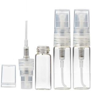 100 Stück Sprühflasche 2 ml 3 ml 5 ml Pumpe Reise nachfüllbares Glasparfüm mit Sprühgerät 9E7Y