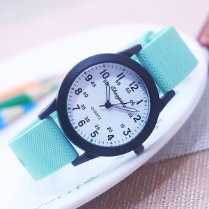Children's watches chaoyada fashion women men girls boys sports silicone strap quartz watches Junior high school students gifts watches 6 colors 230606