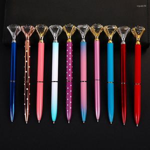37pcs Diamond Ballpoint Pens Metal Pen Top с большим хрусталем Bling Crystal милый