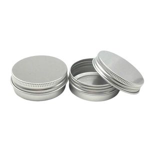 50pcs 30G aluminiowe słoiki 1 uncji srebrny krem ​​30 ml pojemnik na cyn