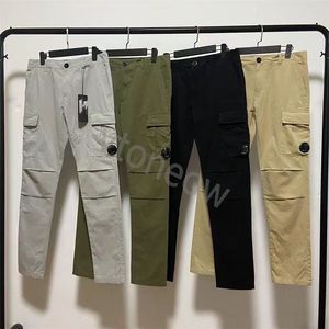 Hip Hop CP Joggers Cargo Pants for Men with Multi-Pockets Ribbons Man Sweatpants Streetwear Casual Mens S-2XL