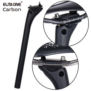 Bike Stems ELITAONE MTB Carbon Seat Post 31.630.927.2 Offset 20mm Road Bike Seatpost Carbon Fiber Base Cover 230606