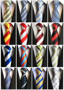 Cravatte di lusso 8 cm Cravatta floreale a righe scozzesi Paisley Jacquard tessuto classico Cravatte da uomo Festa di nozze Gravatas Sposo Cravatta di seta 230607