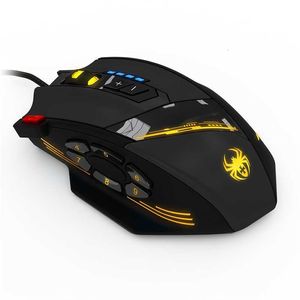Mice ZELOTES C 12 Wired Mouse USB Optical Gaming 12 Programmable Buttons Computer Game 4 Adjustable DPI 7 LED Lights VAIN