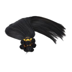 Handbundet Weft White Blonde Hair Extensions Black 1B 2 4 18 27 60 613 Silky Straight Virgin Human Hair Wefts 100gm 11a Bella hårmål Julienchina