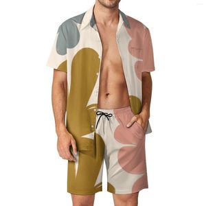 Męskie dresy kolorowe Blobs drukuj męski garnitur na plaży nowość 2 sztuki Wysokiej jakości zakupy w USA rozmiar