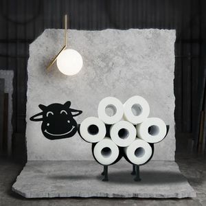 Suporte de papel de cozinha punchfree multifuncional diversão tecido rack de papel ferro arte cozinha suportes de tecido acessórios