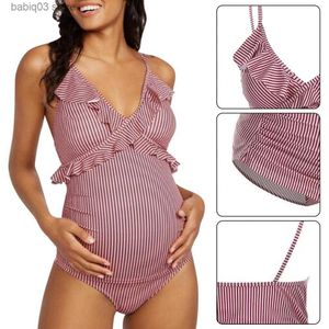 Costumi da bagno premaman Modern Blend Fabric Resistente all'usura Casual One Piece Gravidanza Beachwear per gravidanza all'aperto Beachwear Costume da bagno premaman T230607