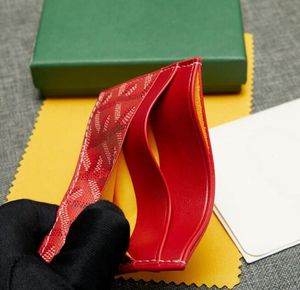 Högkvalitativ handväska korthållare designer original plånbok män kvinnors innehavare mynt grossist mini goya läder plånböcker nyckelficka interiörplats