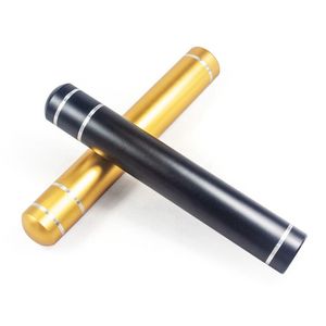 Colorful Black Gold Aluminium Alloy Smoking Dry Herb Tobacco Preroll Rolling Roller Storage Tube Bottle Portable Seal Tank Stash Case Cigarette Cigar Holder