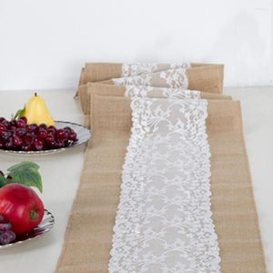 Table Cloth Linen Farmhouse Style Runners High Quality Crafts Ormaments For Party Dressers