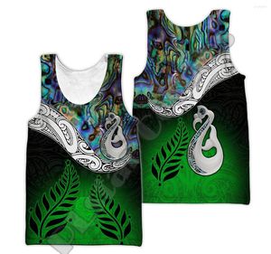 Herren Tank Tops Mode Benutzerdefinierte Name Neuseeland Maori Aotearoa Tattoo DPrint Sommer Harajuku Casual Lustige Weste Ärmelloses TankTop X4