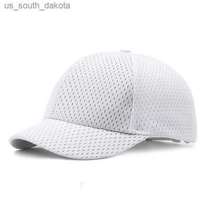 Breathable Solid Color Short Brim Shade Trucker Cap Men Spring Summer Unisex Adjustable Dad Hat Baseball Cap L230523