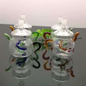 Курительные трубы Bongs Производит ручной кальян классической чайной чайной стеклян