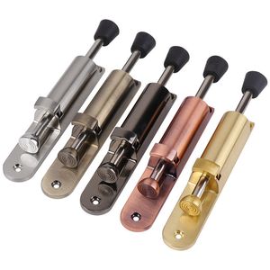 100Pcs Stainless Steel Step Door Stopper Adjustable Telescopic Heavy Duty Spring Loaded Door Lock Holder Household Hardware